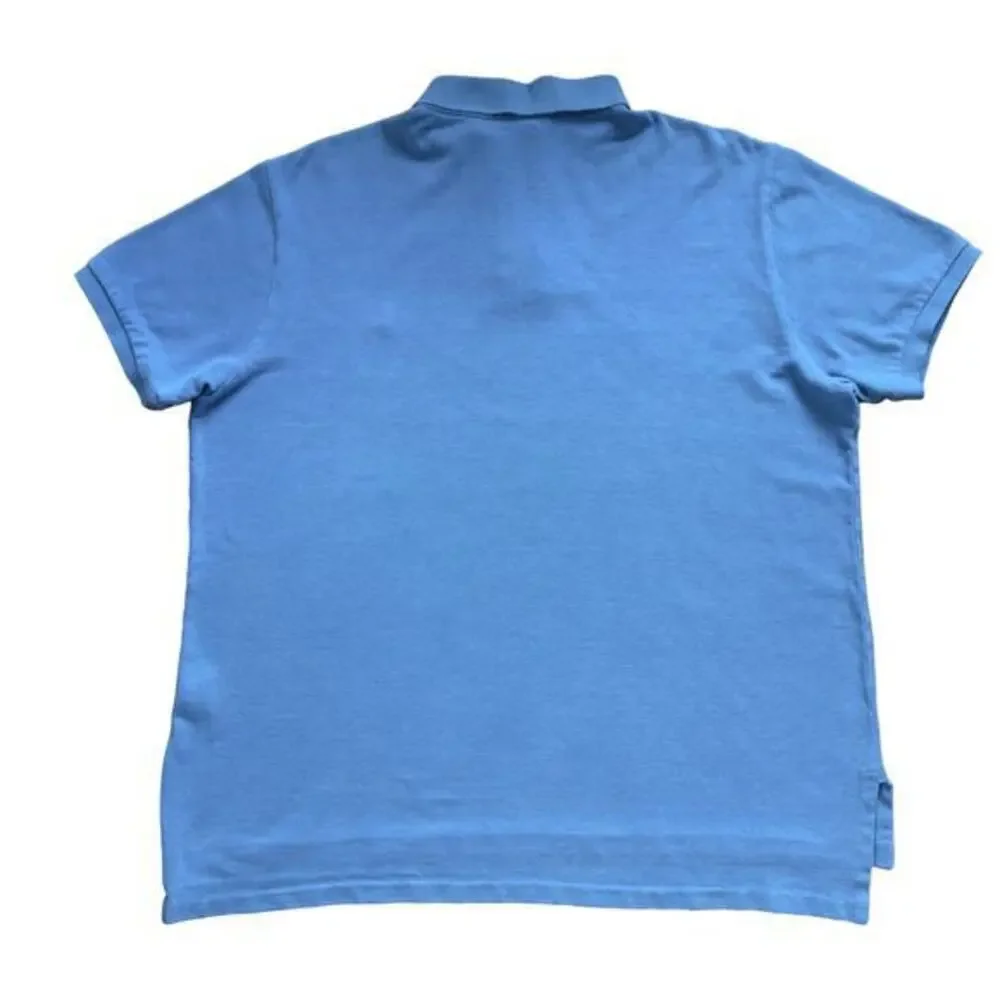 Polo Ralph Lauren Men's‎ XL Blue Polo Shirt Short Sleeve Custom Fit